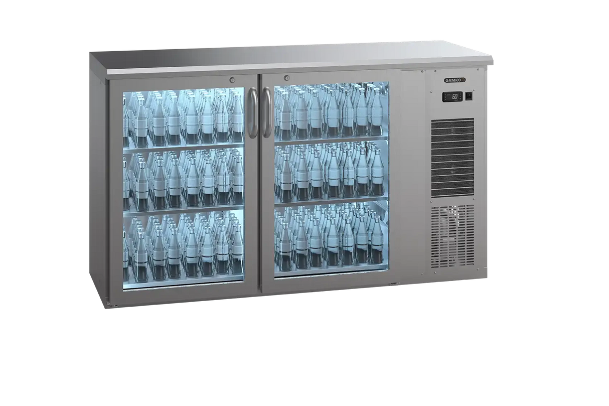 FD023 Gamko - E3/22GMUCS84 bottle cooler 2 door glass door - JD Catering Equipment Solutions Ltd