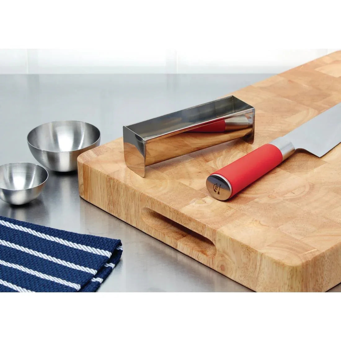 E589 Vogue U Shaped Stainless Steel Terrine Mould 135mm - JD Catering Equipment Solutions Ltd