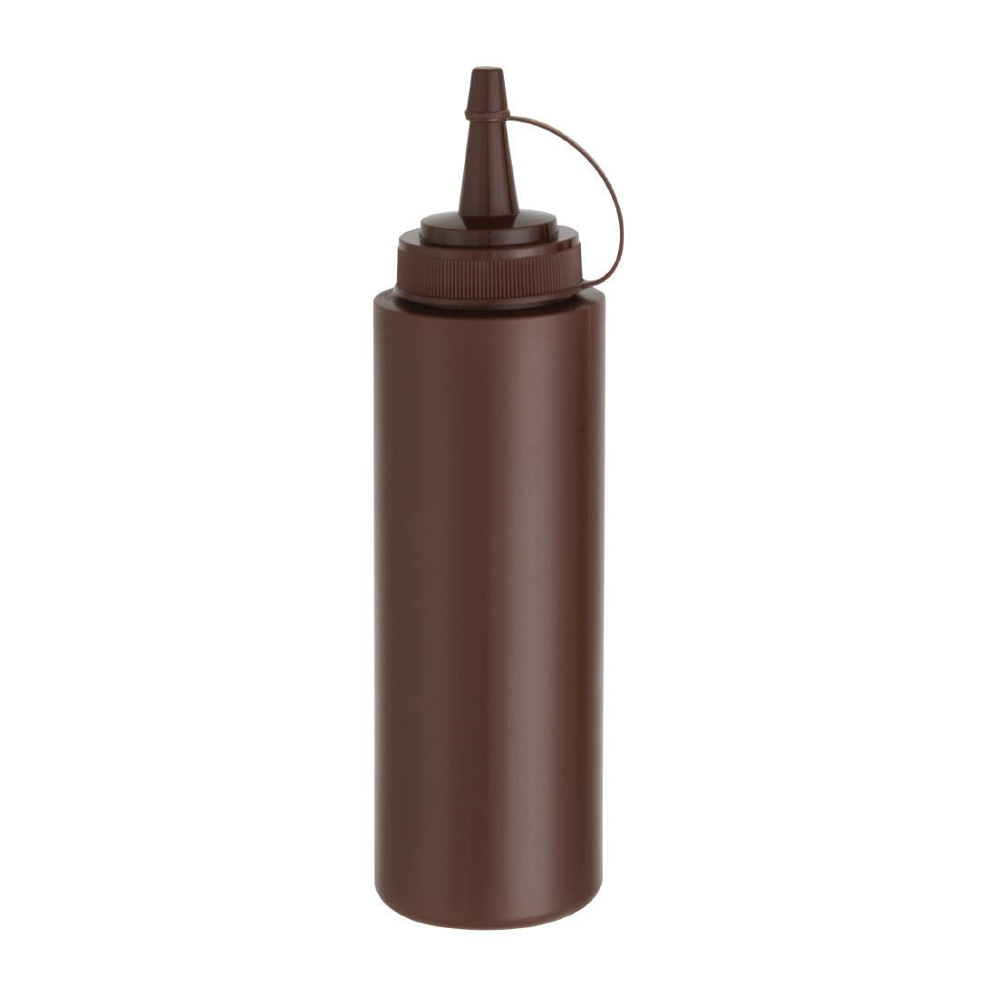 E624 Vogue Brown Squeeze Sauce Bottle 8oz