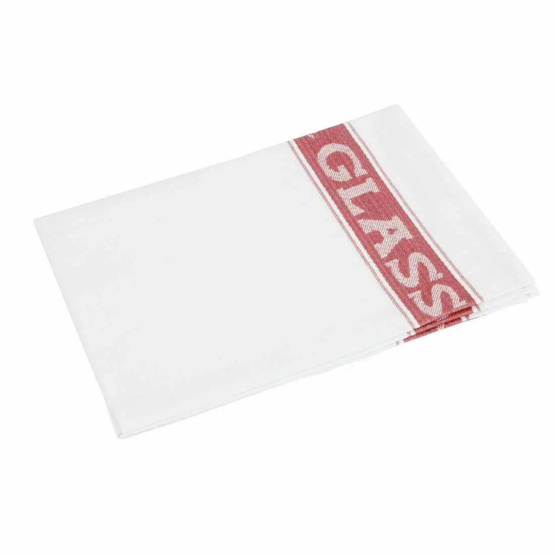 E910 Vogue Glass Cloth Red - JD Catering Equipment Solutions Ltd