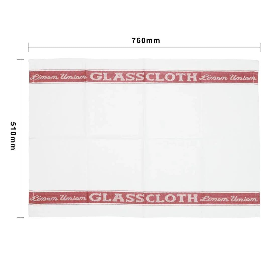 E910 Vogue Glass Cloth Red - JD Catering Equipment Solutions Ltd
