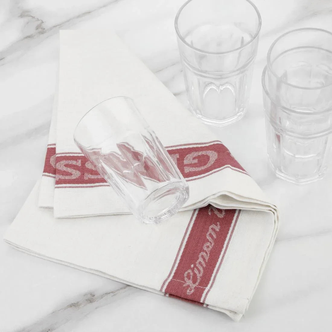 E910 Vogue Glass Cloth Red - JD Catering Equipment Solutions Ltd