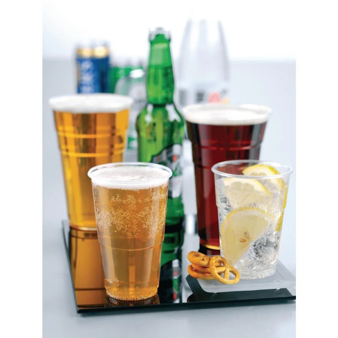 U364 eGreen Flexy-Glass Recyclable Half Pint To Line CE Marked 284ml / 10oz (Pack of 1000) - JD Catering Equipment Solutions Ltd