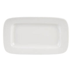 Pack Size 6 - Simply Tableware Simply Rimmed Rectangular Platter 26.4 x 15.3cm - EC0056
