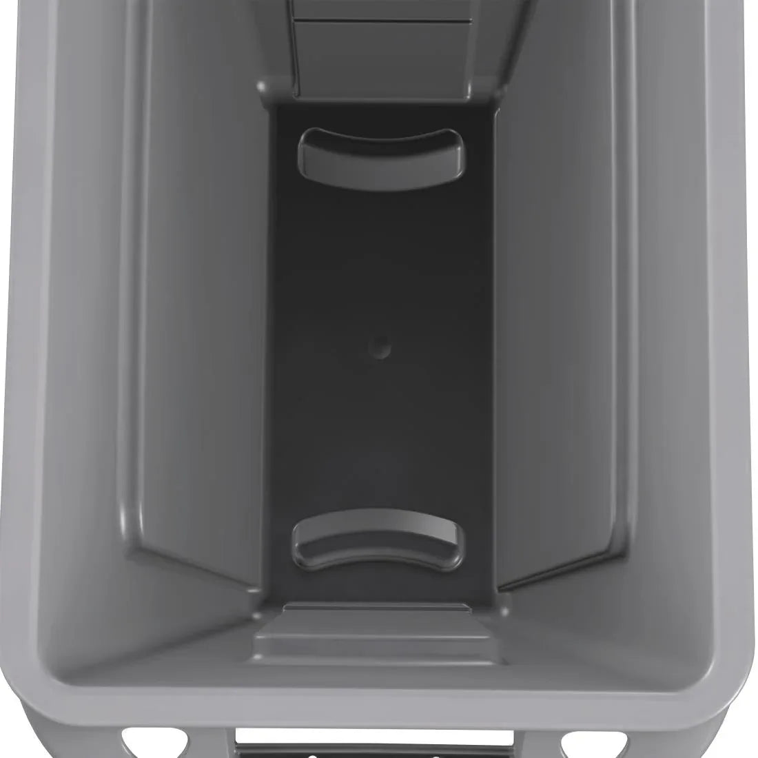 F603 Rubbermaid Slim Jim Container With Venting Channels Grey 60Ltr