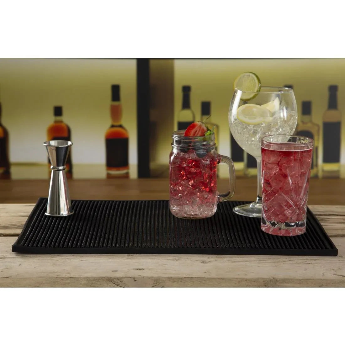F977 Olympia Rubber Bar Mat 450 x 300mm - JD Catering Equipment Solutions Ltd
