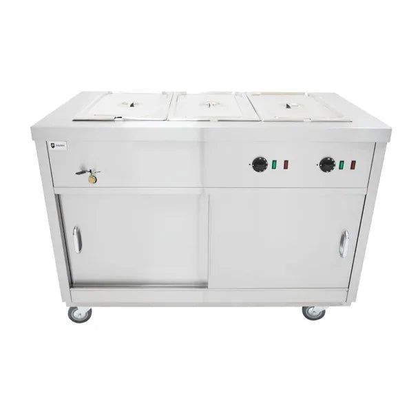 FA353 Parry Mobile Hot Cupboard with Bain Marie Top HOT12BM - JD Catering Equipment Solutions Ltd