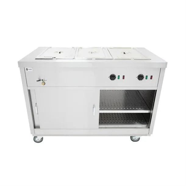 FA353 Parry Mobile Hot Cupboard with Bain Marie Top HOT12BM - JD Catering Equipment Solutions Ltd
