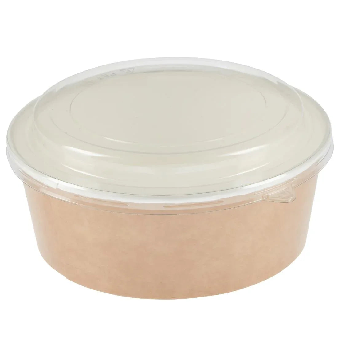 FA374 Colpac Recyclable Kraft Salad Pots With Lid Large 1300ml / 45oz (Pack of 150) - JD Catering Equipment Solutions Ltd