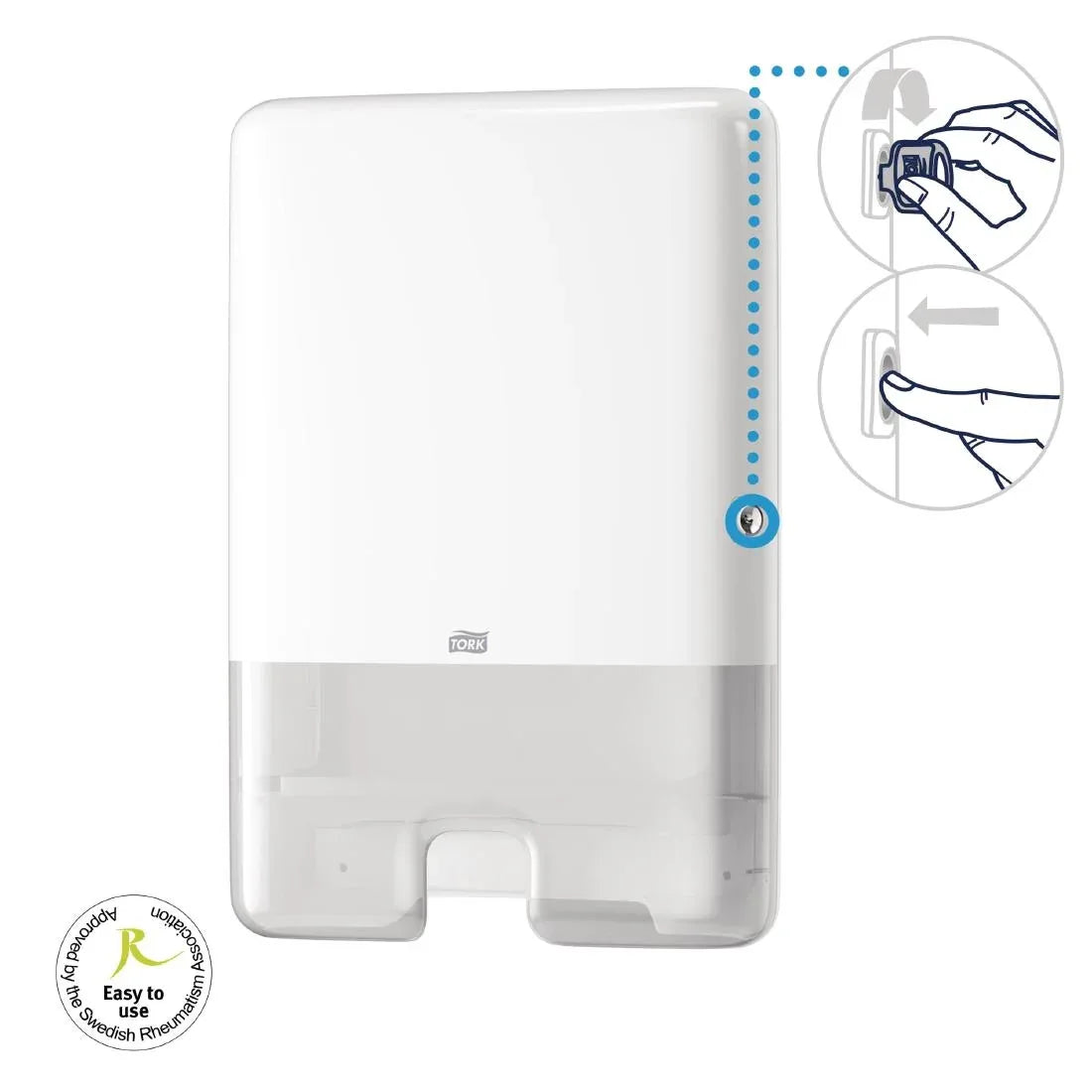 FA704 Tork Xpress Manual Multi-Fold Hand Towel Dispenser White - JD Catering Equipment Solutions Ltd