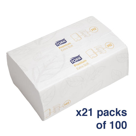 FA705 Tork Xpress Extra-Soft Multi-Fold Hand Towels 2-Ply (Pack of 2100)