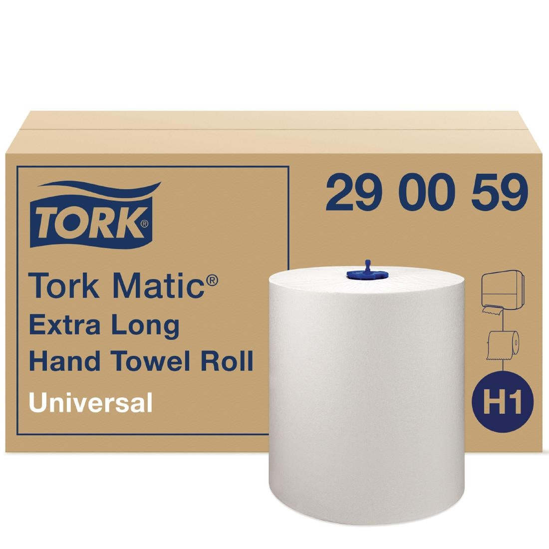 Tork Matic Extra-Long Hand Towel Rolls 1-Ply 280m (Pack of 6)