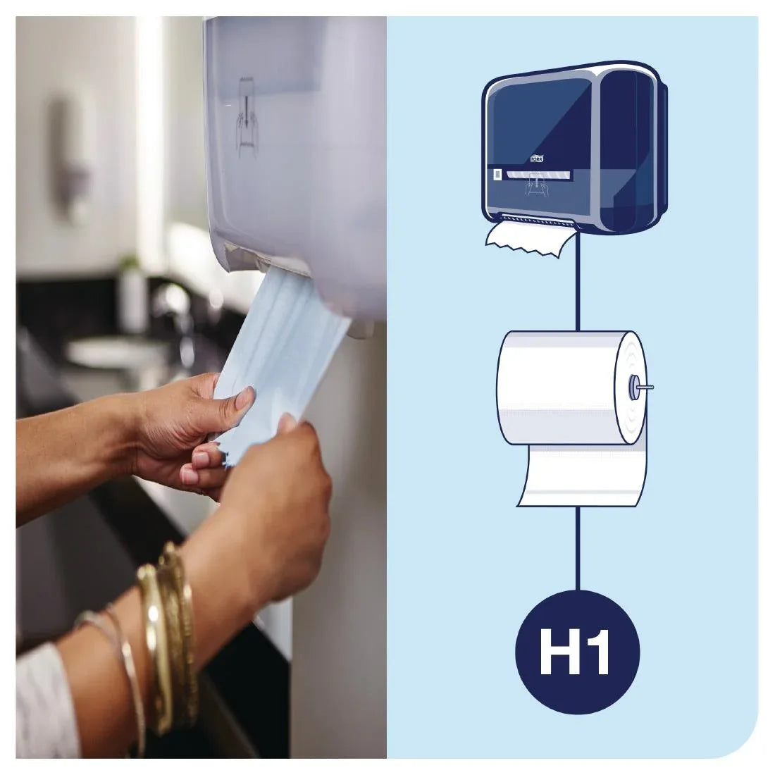 FA709 Tork Matic Automatic Hand Towel Roll Dispenser White - JD Catering Equipment Solutions Ltd