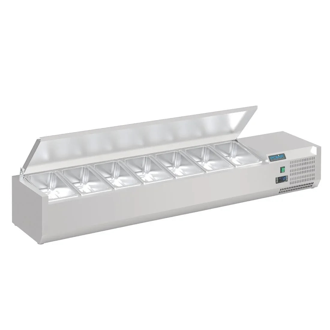 FA855 Polar G-Series Countertop Prep Fridge with Lid 7x 1/4GN - JD Catering Equipment Solutions Ltd