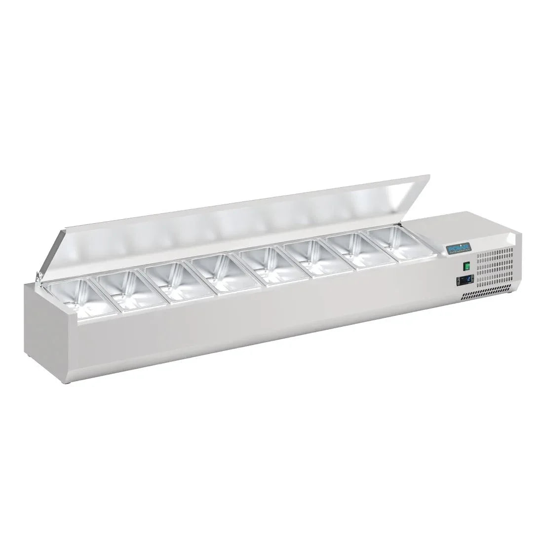 FA856 Polar G-Series Countertop Prep Fridge with Lid 8x 1/4GN FA856 - JD Catering Equipment Solutions Ltd