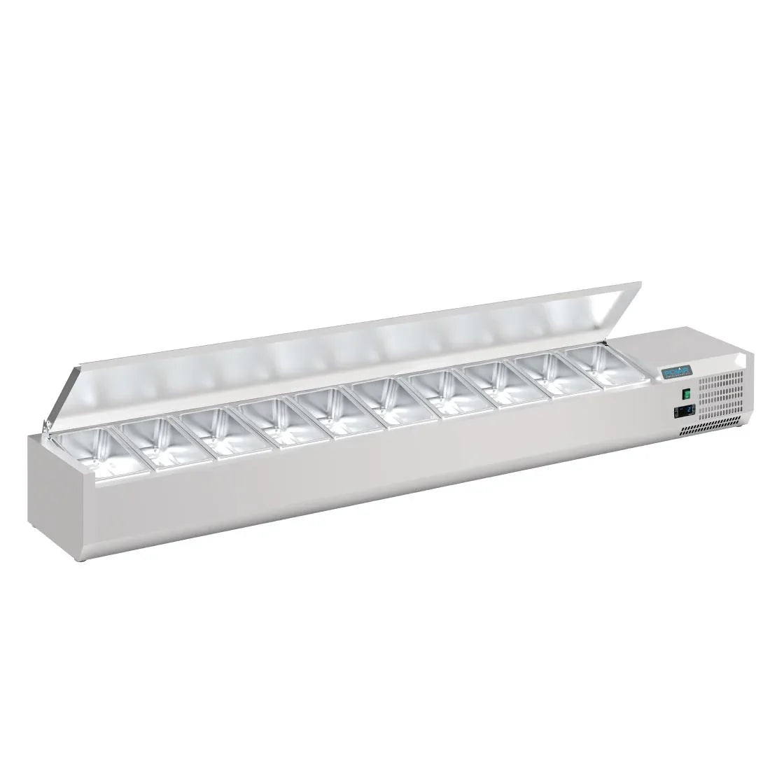 FA857 Polar G-Series Countertop Prep Fridge with Lid 10x 1/4GN - JD Catering Equipment Solutions Ltd