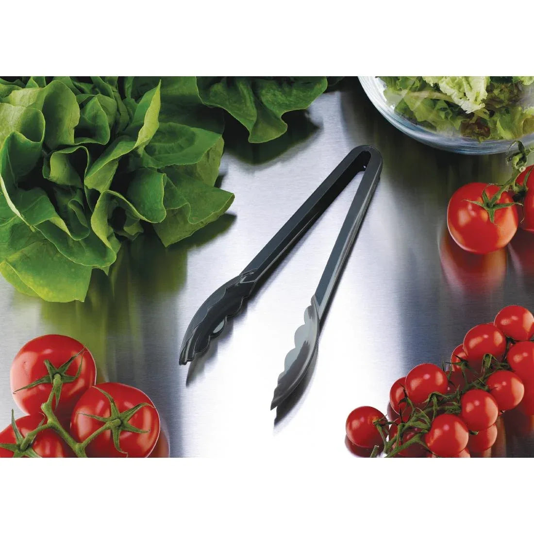 FA895 Matfer Bourgeat Exoglass Tongs Grey 9" - JD Catering Equipment Solutions Ltd