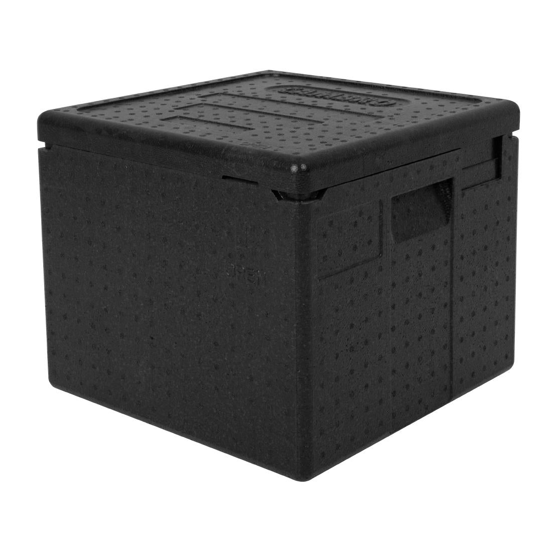Cambro GoBox EPP Top Loading Four-Pizza Insulated Pizza Box Carrier Black