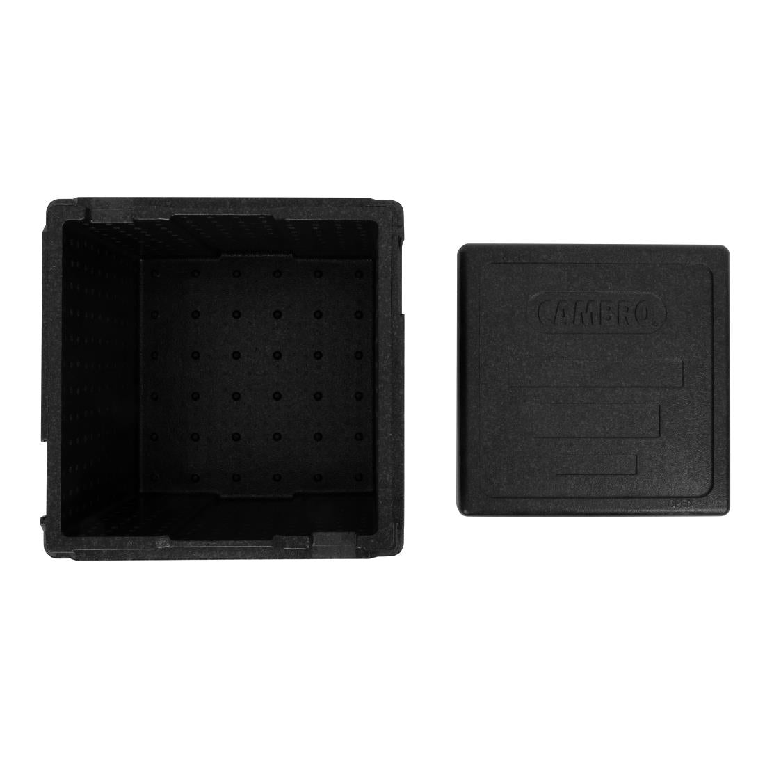 Cambro GoBox EPP Top Loading Four-Pizza Insulated Pizza Box Carrier Black