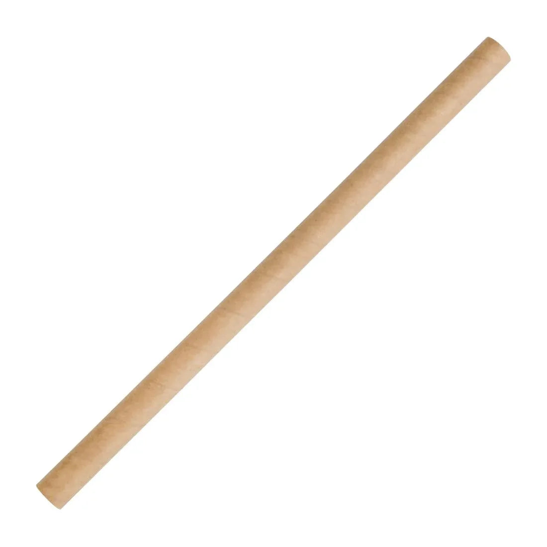 FB146 Fiesta Compostable Paper Smoothie Straws Kraft (Pack of 250) - JD Catering Equipment Solutions Ltd