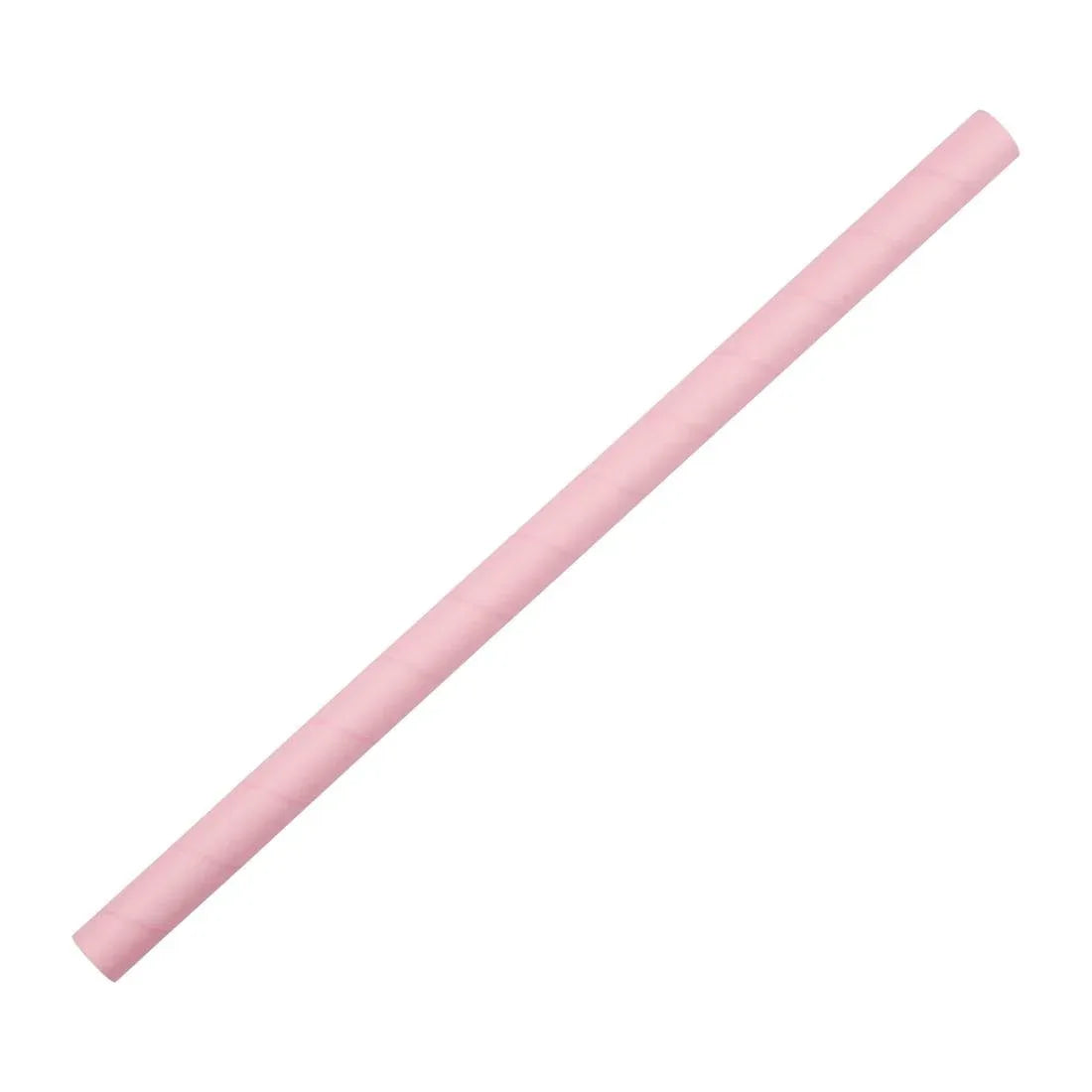 FB149 Fiesta Compostable Paper Smoothie Straws Pink (Pack of 250) - JD Catering Equipment Solutions Ltd