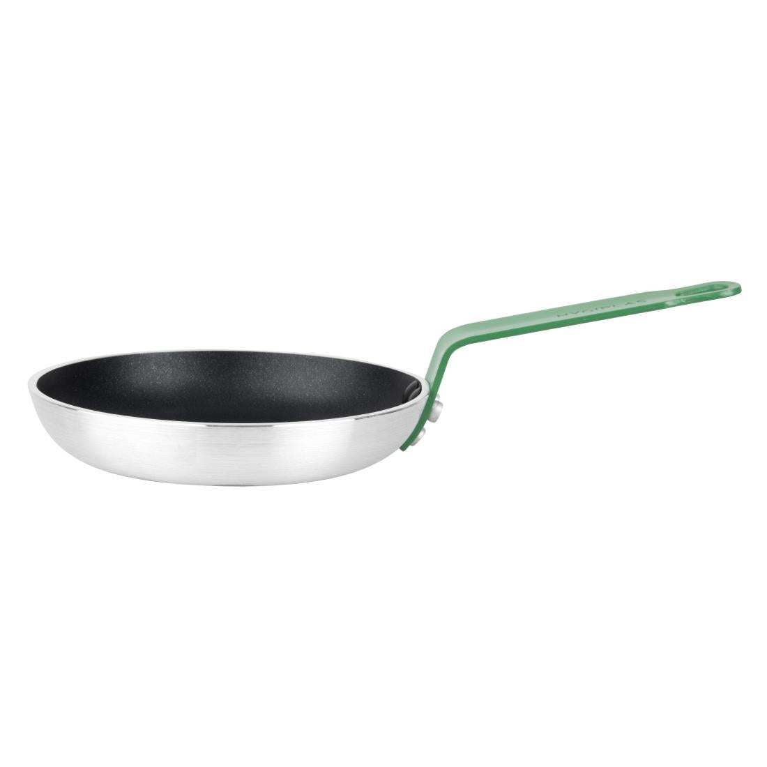HT961 Hygiplas Aluminium Non-stick Teflon Platinum Plus Frying Pan Green Handle 20cm
