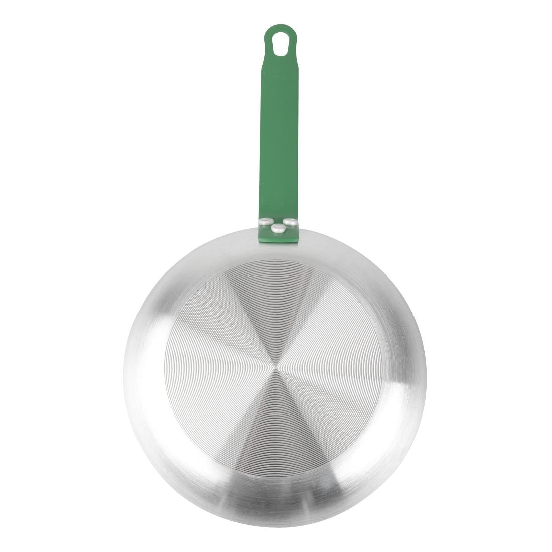 HT962 Hygiplas Aluminium Non-stick Teflon Platinum Plus Frying Pan Green Handle 24cm