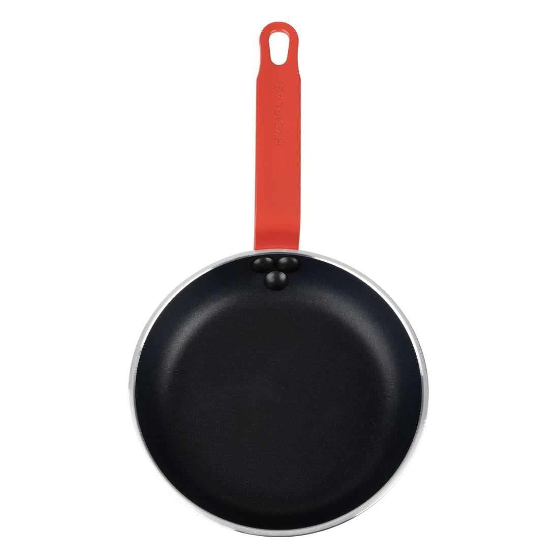 HT964 Hygiplas Aluminium Non-stick Teflon Platinum Plus Frying Pan with Red Handle 20cm