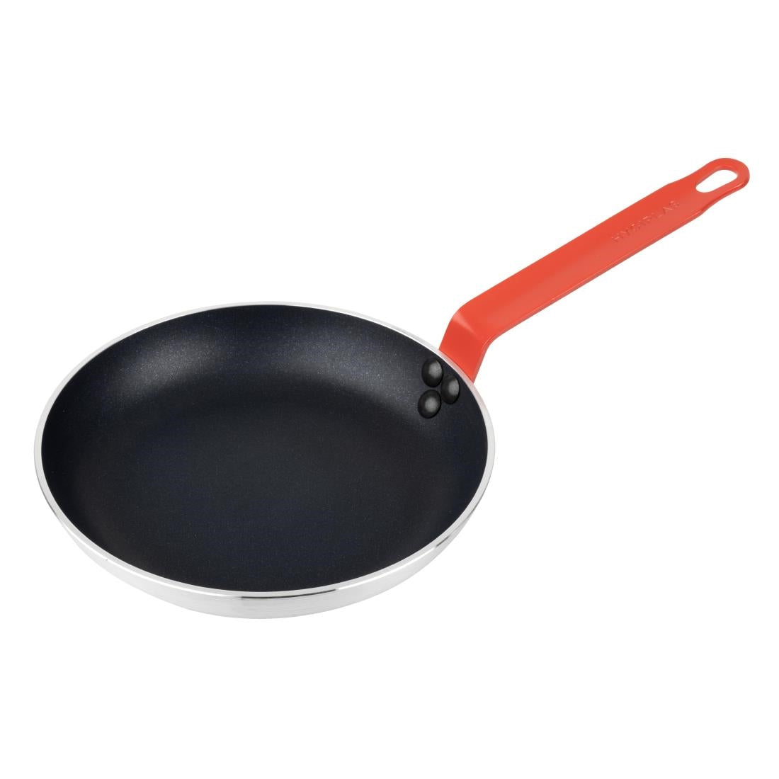 HT965 - Hygiplas Aluminium Non-Stick Teflon Platinum Plus Frying Pan with Red Handle 24cm