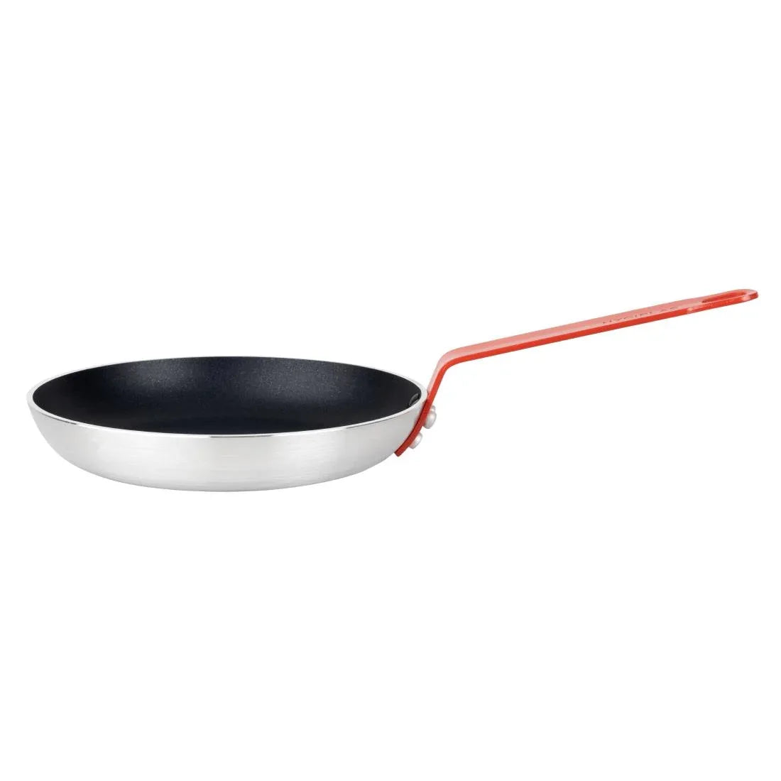 HT965 - Hygiplas Aluminium Non-Stick Teflon Platinum Plus Frying Pan with Red Handle 24cm