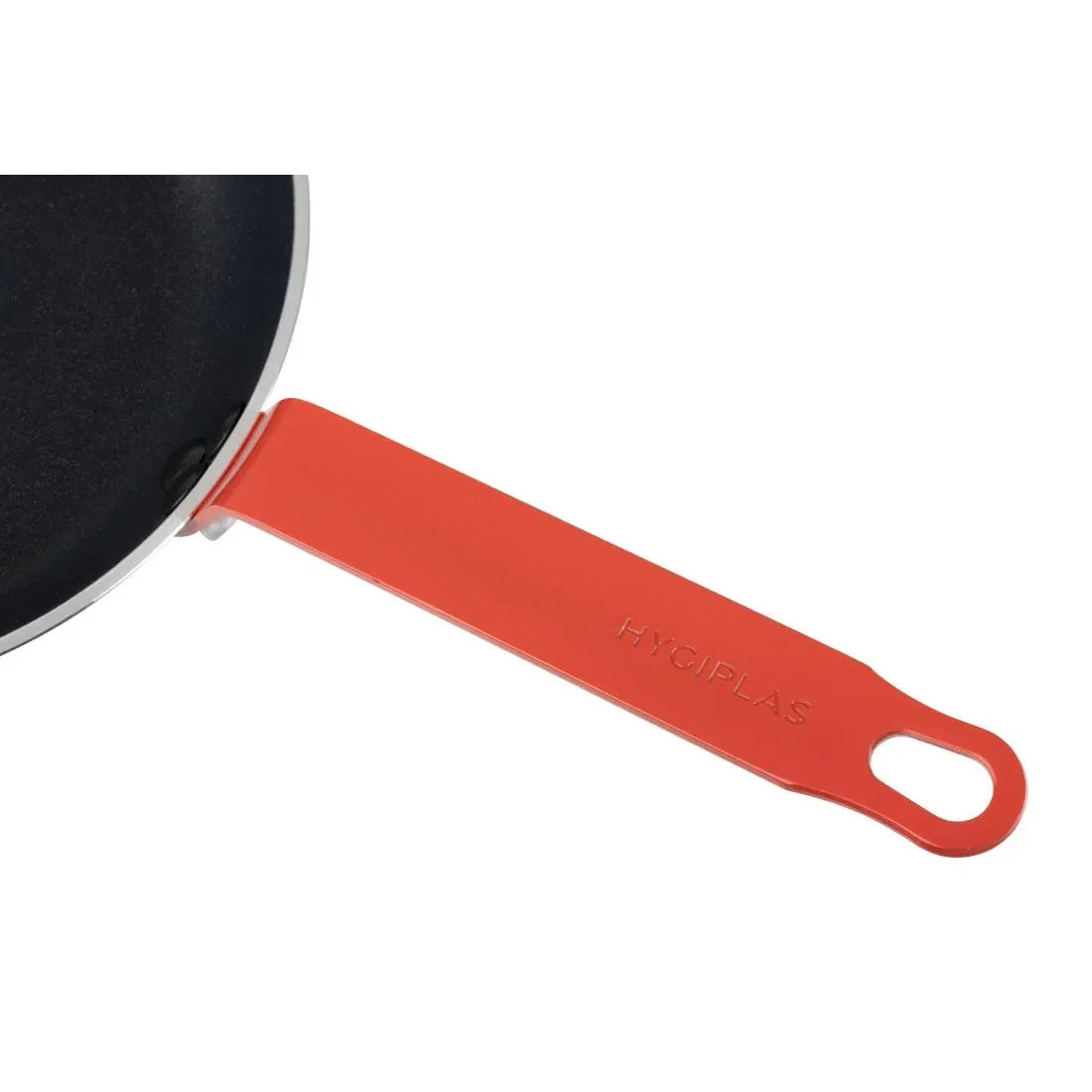 HT965 - Hygiplas Aluminium Non-Stick Teflon Platinum Plus Frying Pan with Red Handle 24cm