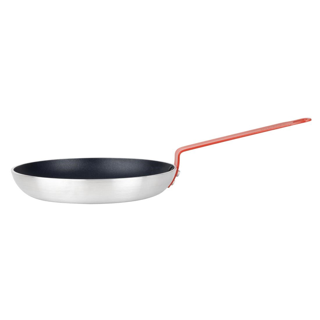 HT966 Hygiplas Aluminium Non-stick Teflon Platinum Plus Frying Pan with Red Handle 28cm
