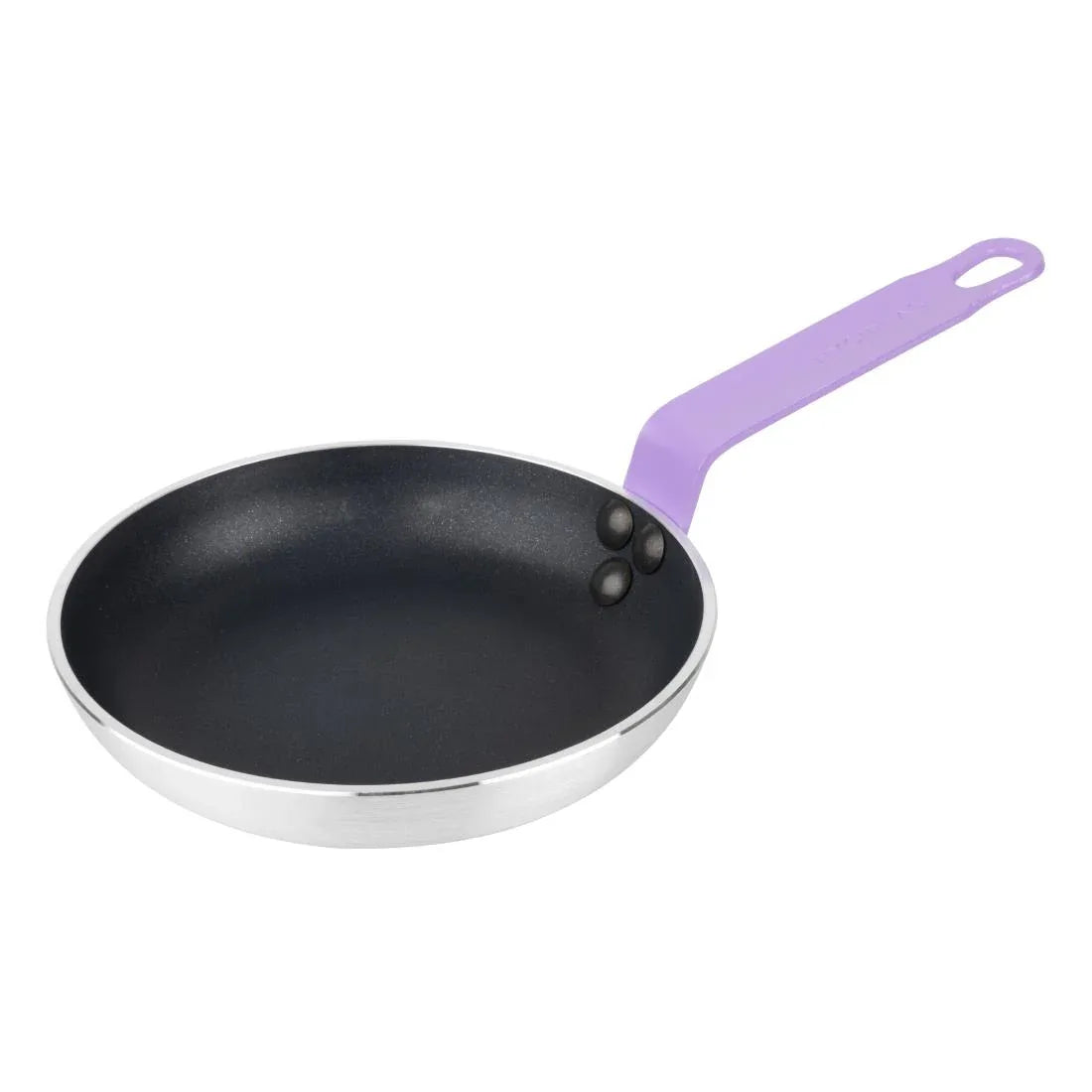 HT967 - Hygiplas Aluminium Non-Stick Teflon Platinum Plus Frying Pan with Purple Handle 20cm