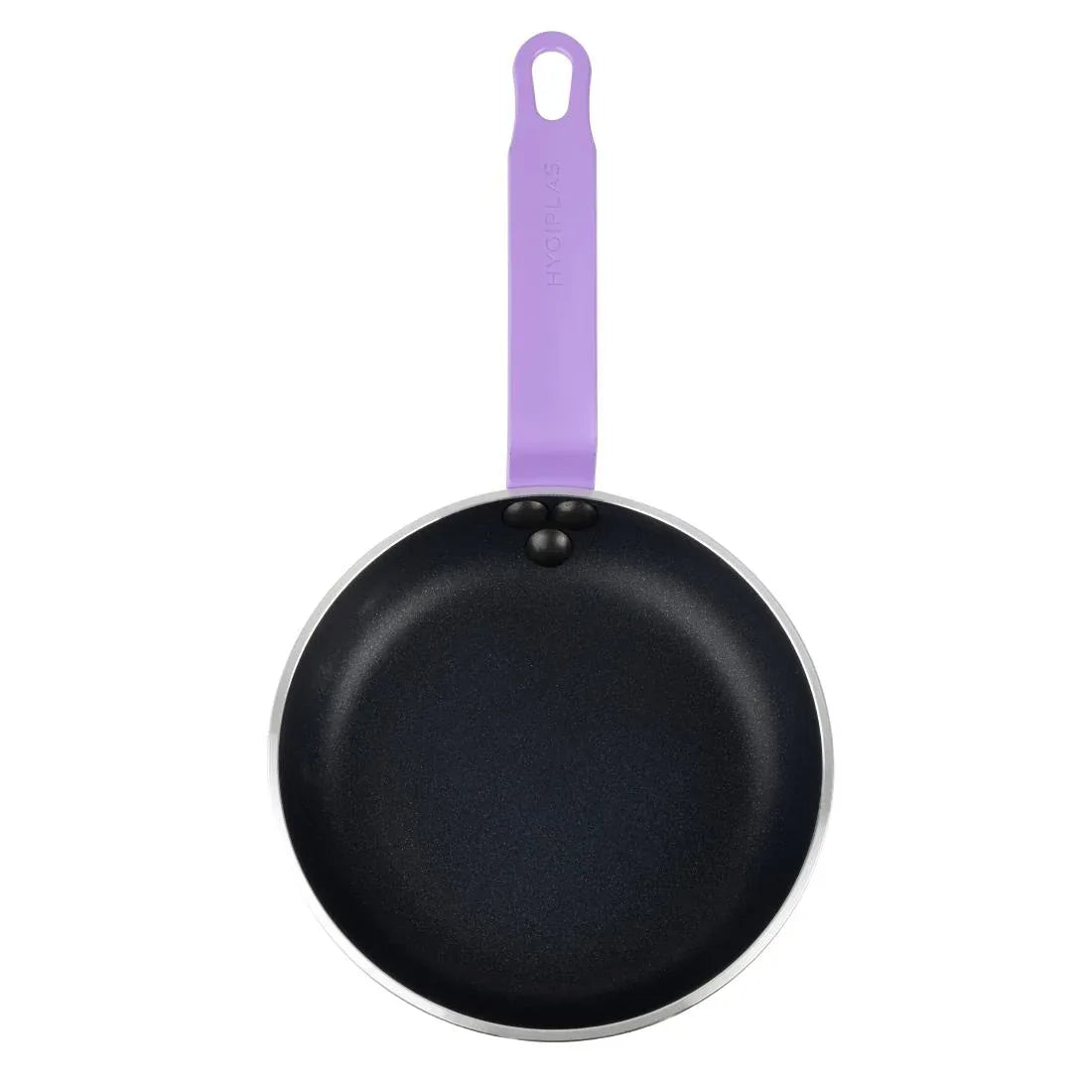 HT967 - Hygiplas Aluminium Non-Stick Teflon Platinum Plus Frying Pan with Purple Handle 20cm