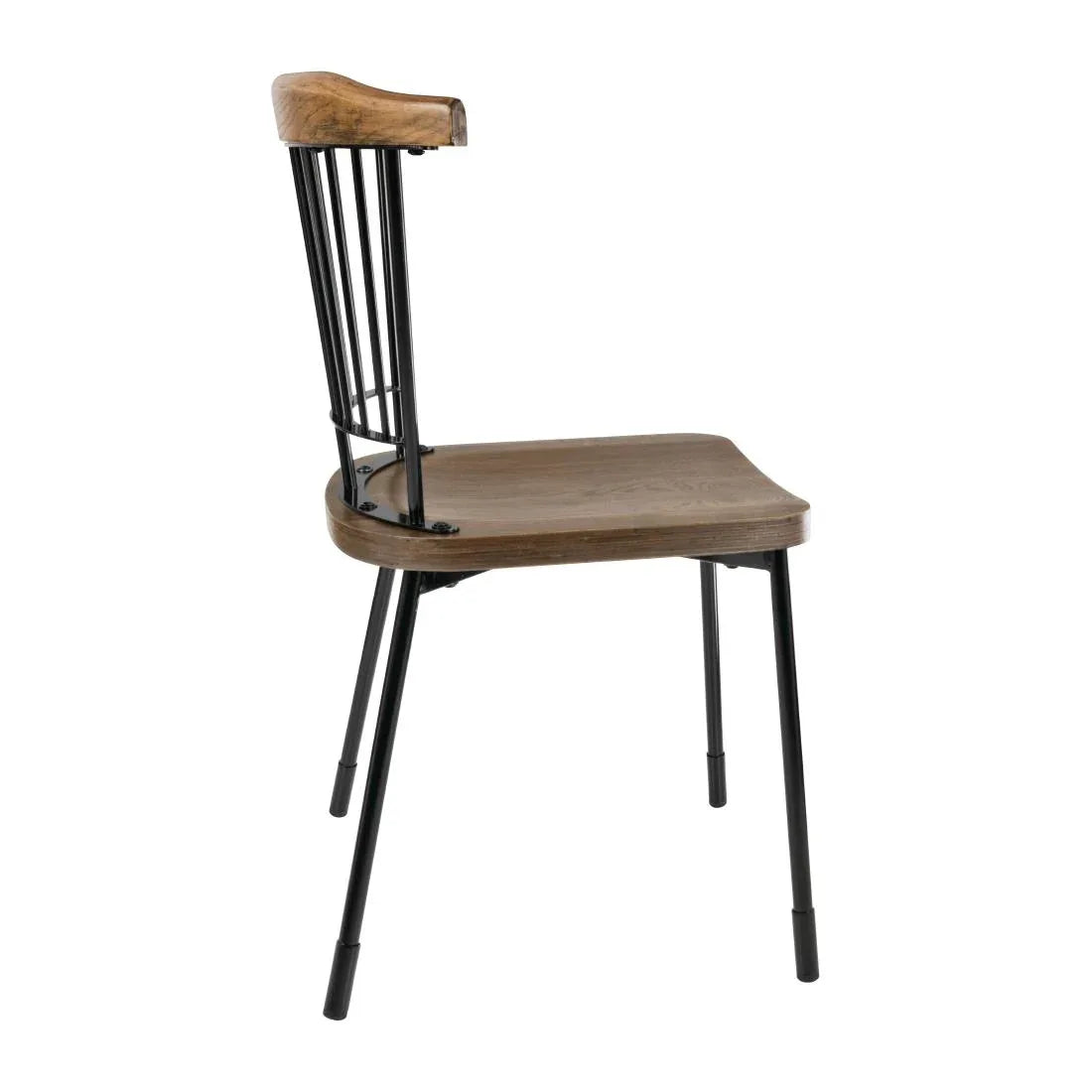 FB871 Bolero Scandi Side Chairs Black (Pack of 2) - JD Catering Equipment Solutions Ltd