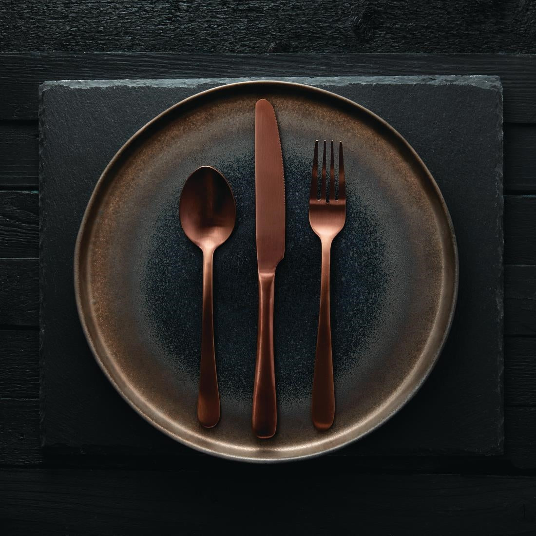 HC342 Olympia Cyprium Copper Table Fork (Pack of 12)