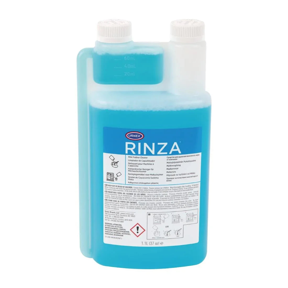 GG952 Urnex Rinza Alkaline Milk Frother Cleaner Concentrate 1.1Ltr - JD Catering Equipment Solutions Ltd