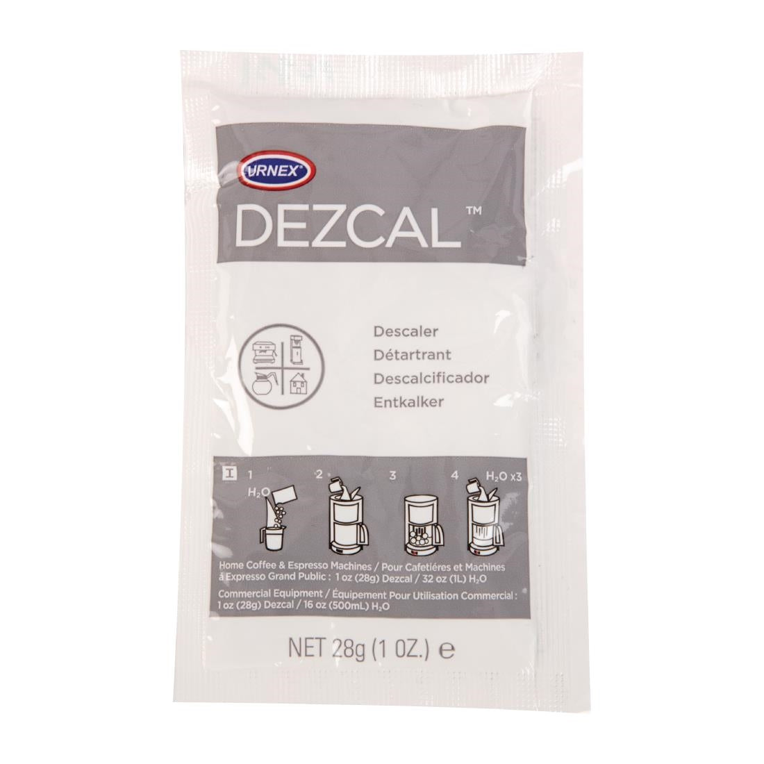 Urnex Dezcal Activated Scale Remover Powder Sachets