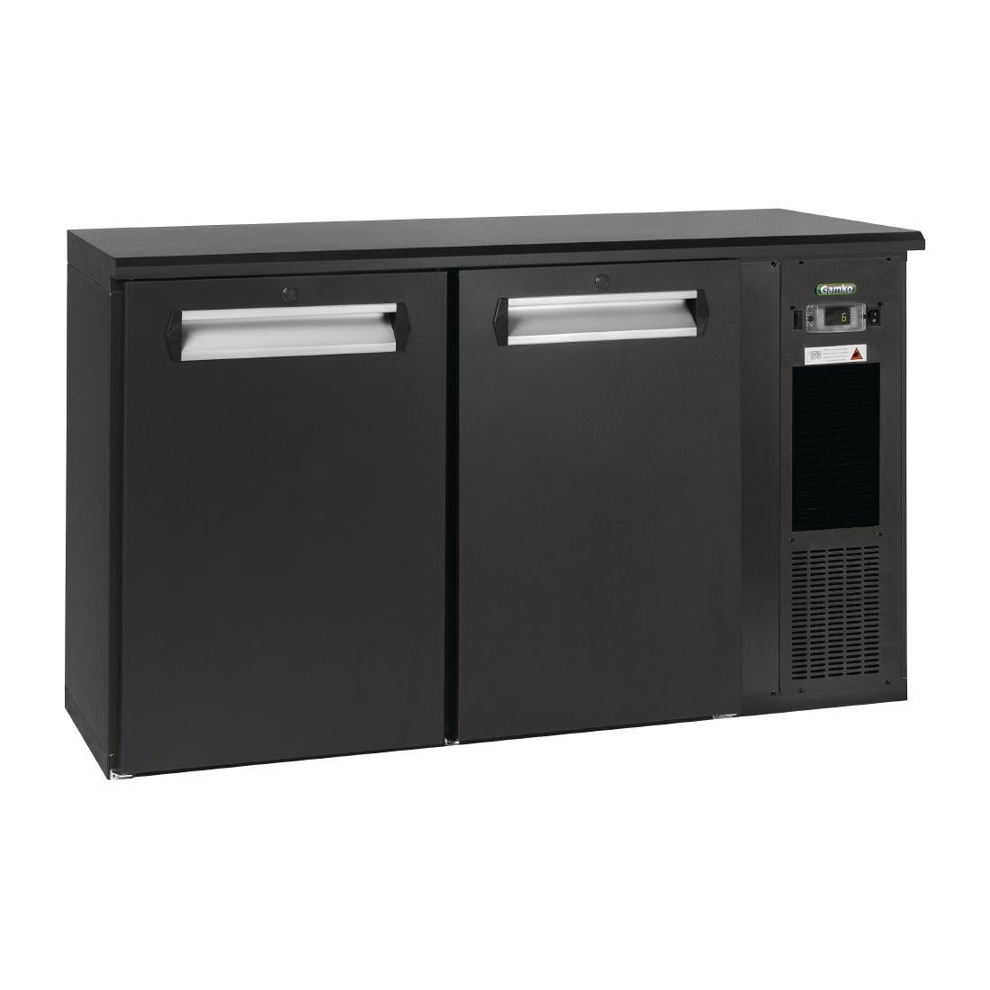 Gamko E3 Bottle Cooler with 2 Hinged Doors Black 364Ltr