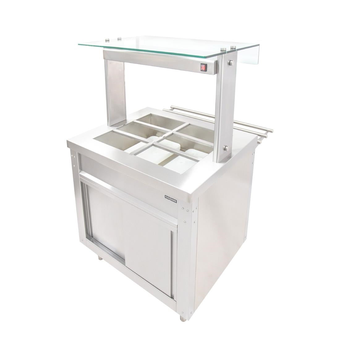 Parry Flexi-Serve Ambient Cupboard with Chilled Well & LED Illuminated Gantry FS-AW2Pack