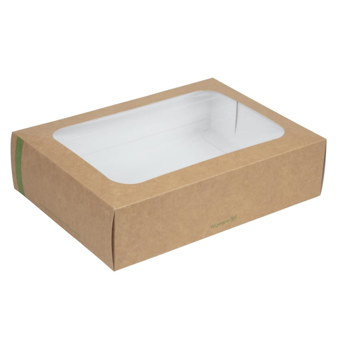 FD386 Vegware Compostable Sandwich Platters With Lid Regular (Pack of 50)