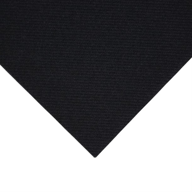 FE263 Fiesta Recyclable Premium Tablin Cocktail Napkin Black 24x24cm Airlaid 1/4 Fold (2400 Pack)