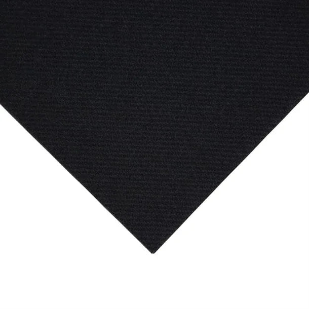 FE263 Fiesta Recyclable Premium Tablin Cocktail Napkin Black 24x24cm Airlaid 1/4 Fold (2400 Pack) - JD Catering Equipment Solutions Ltd