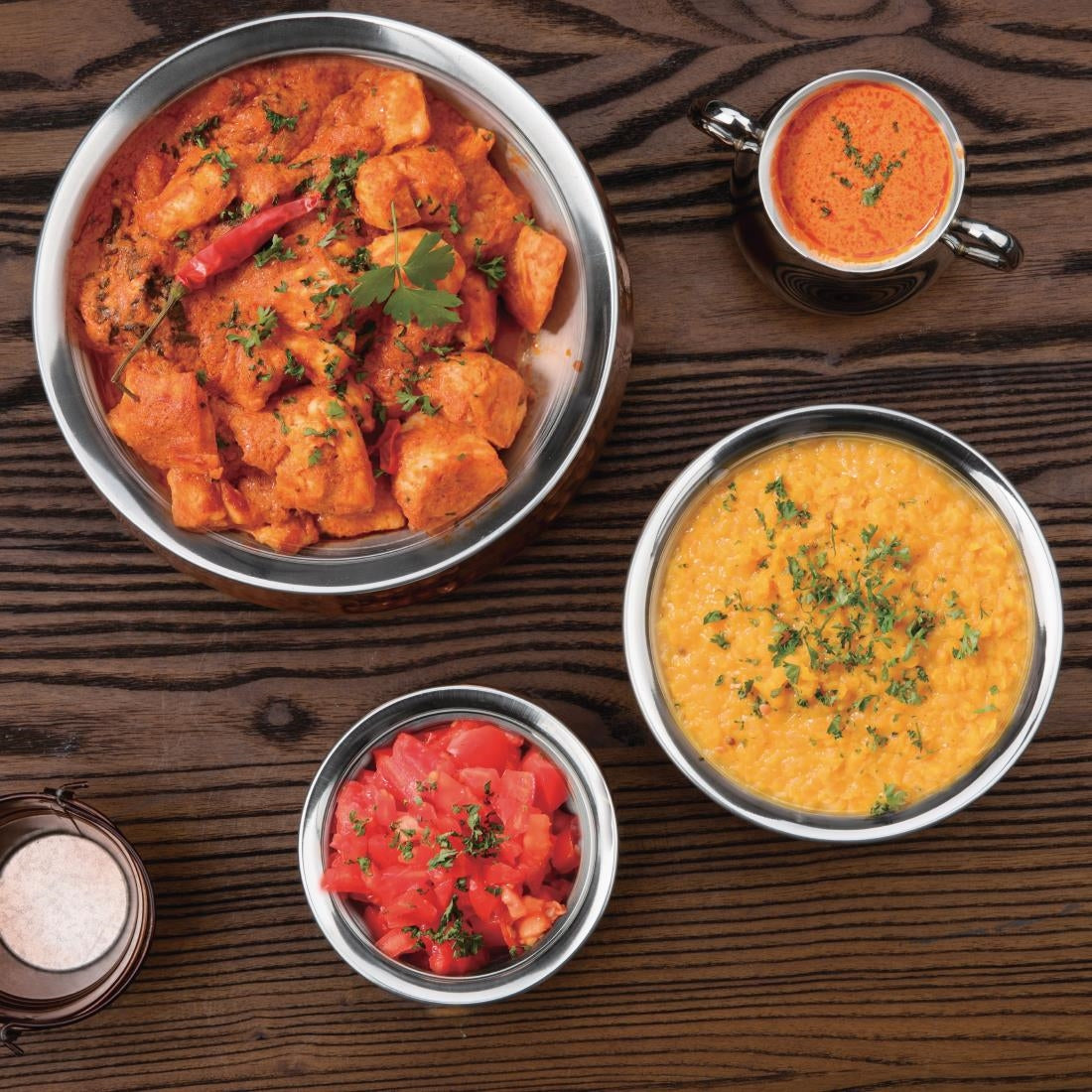 FE297 Olympia Small Handi Serving Dish Copper 110(Ø)mm