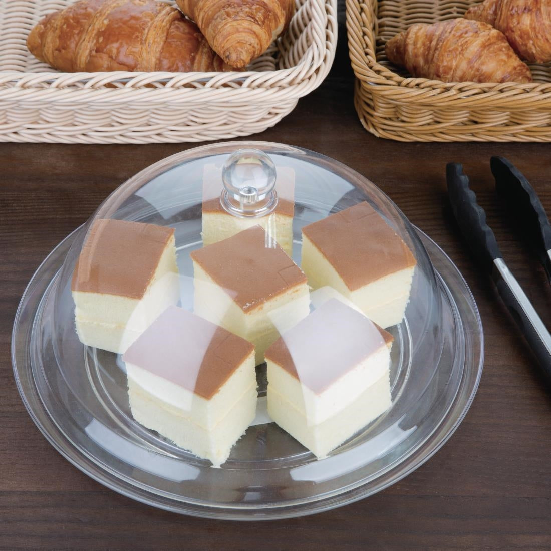 FE470 Olympia Kristallon Polycarbonate Domed Cover Clear 315 x 125(H)mm