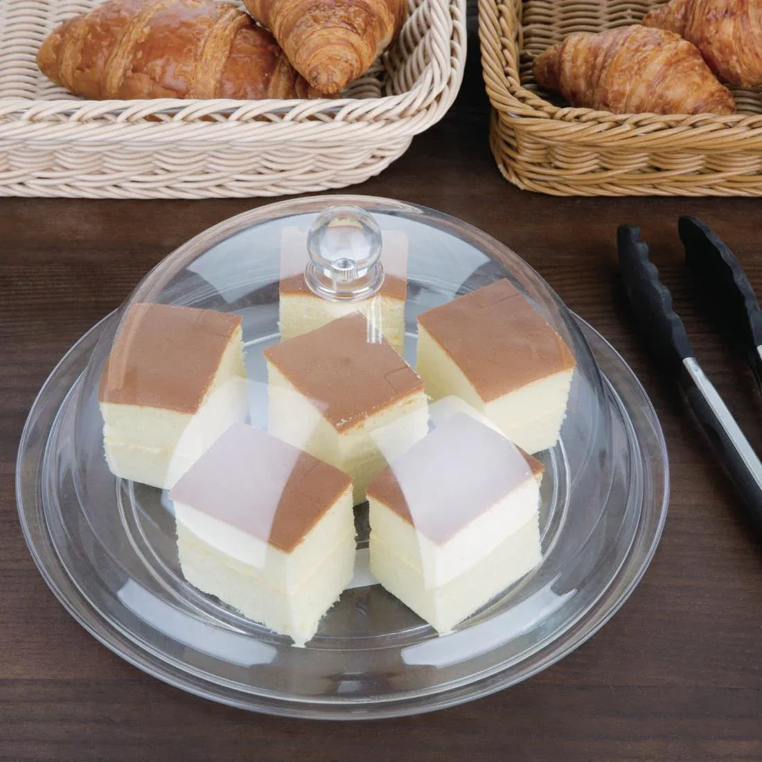 FE470 Olympia Kristallon Polycarbonate Domed Cover Clear 315 x 125(H)mm