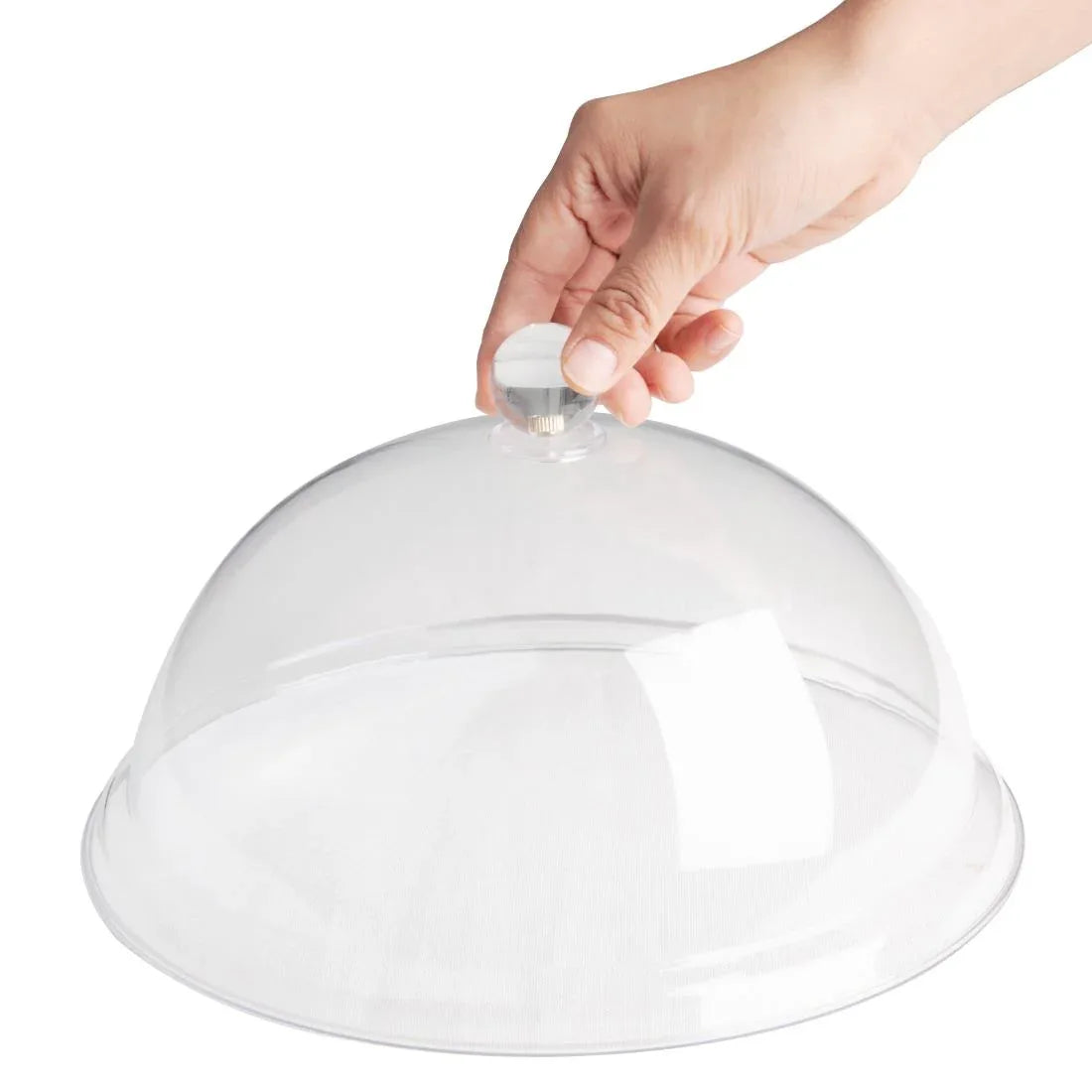 FE471 Olympia Kristallon PC Domed Cover Clear 260(Ø) x 115(H)mm - JD Catering Equipment Solutions Ltd