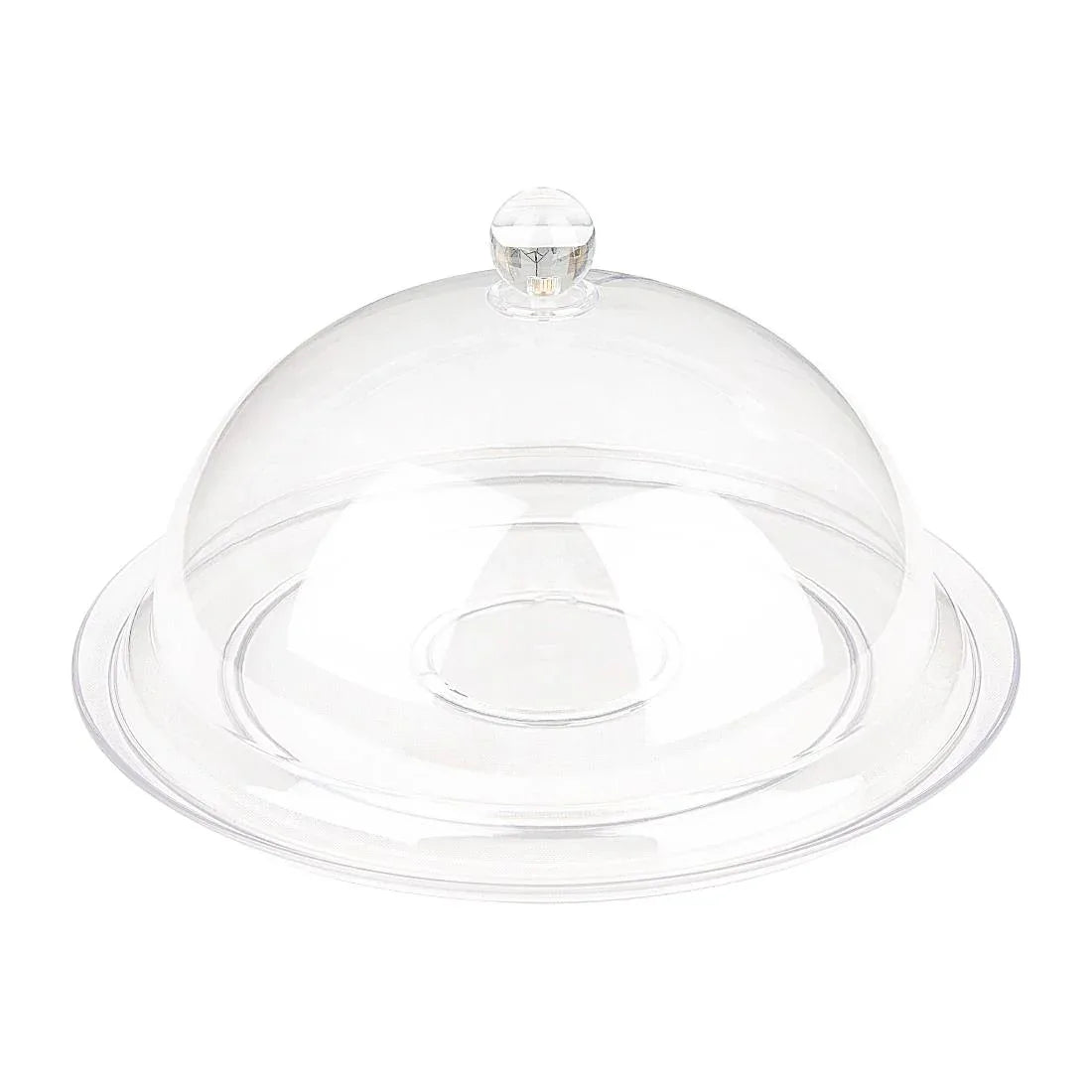 FE471 Olympia Kristallon PC Domed Cover Clear 260(Ø) x 115(H)mm - JD Catering Equipment Solutions Ltd