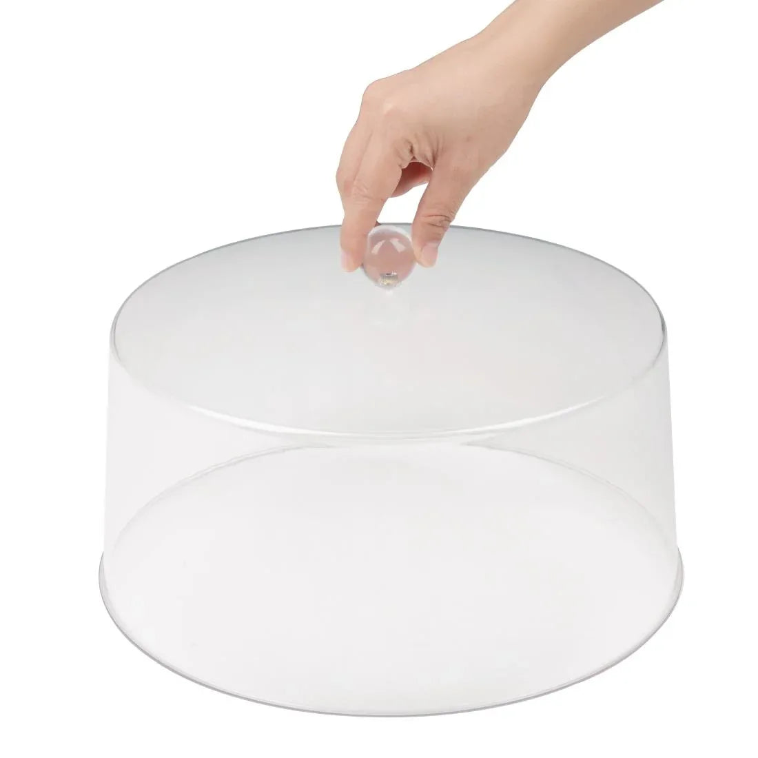 FE473 Olympia Kristallon Polycarbonate Display Cover Clear 308(Ø) x 190(H)mm - JD Catering Equipment Solutions Ltd