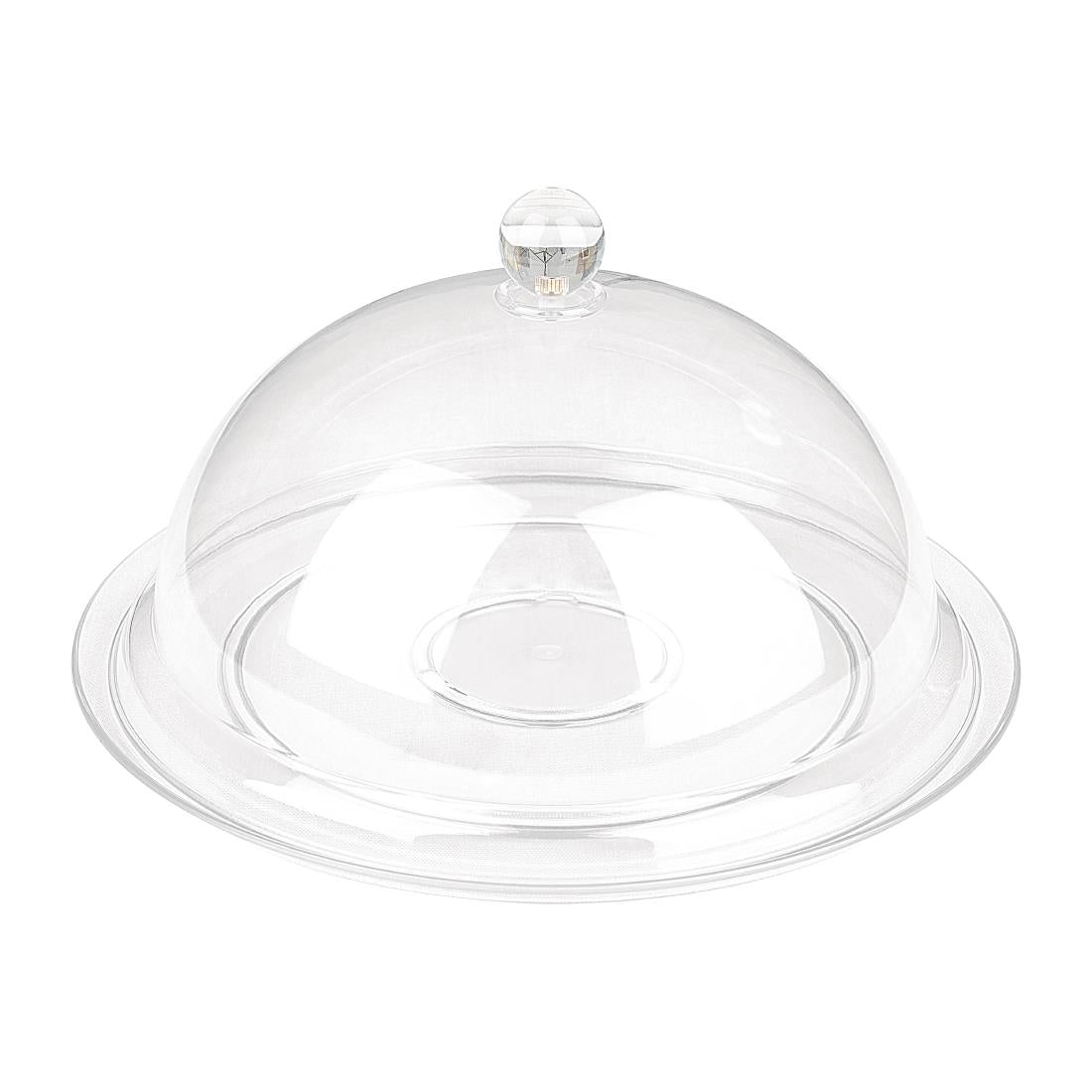 FE474 Olympia Kristallon Polycarbonate Display Plate Clear 345(Ø)mm